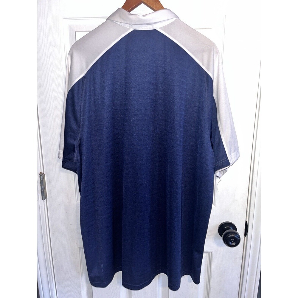 Tennessee Chattanooga UTC Adidas Blue Polo Short Sleeve Shirt Mens 3XL - Picture 3 of 9